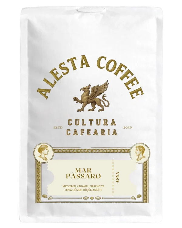 Mar Passaro Espresso Blend naturel işlem %100 Arabica çekirdek kahve - Alesta Coffee
