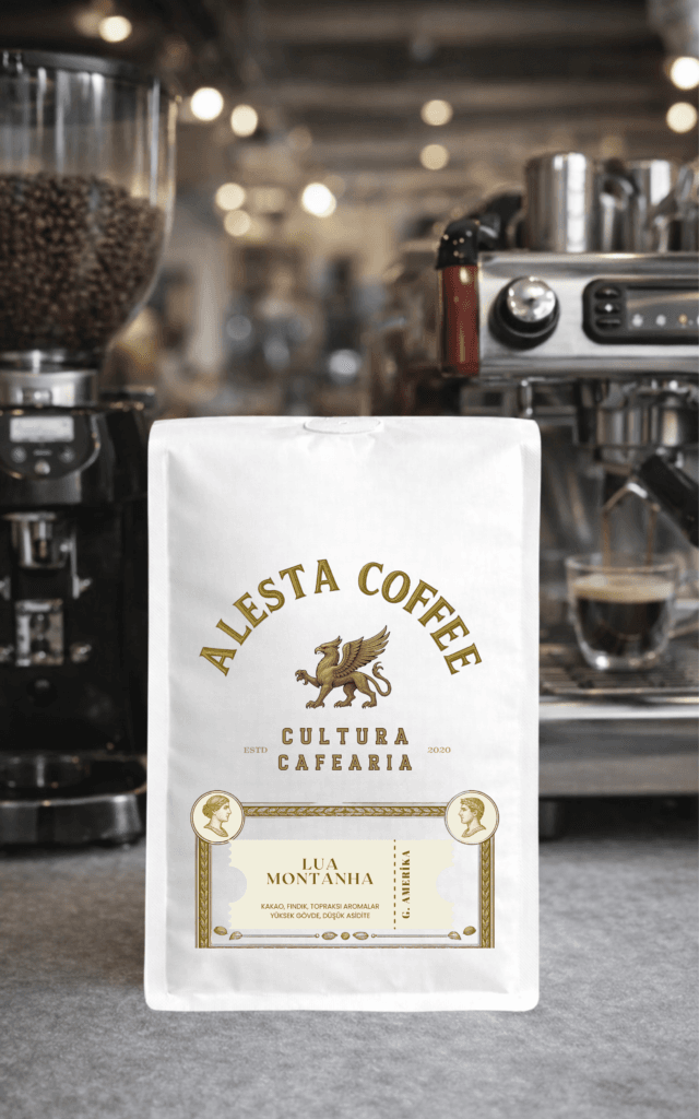 Alesta Coffee Lua Montanha medium roast espresso çekirdek kahve kafe için